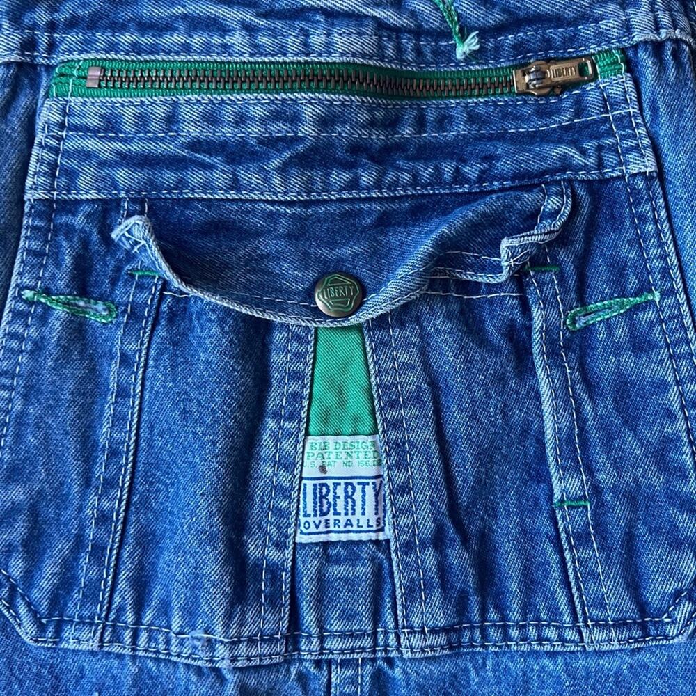 Vintage Liberty Denim Overalls Mens 36x32 distressed thrashed - Picture 7 of 7
